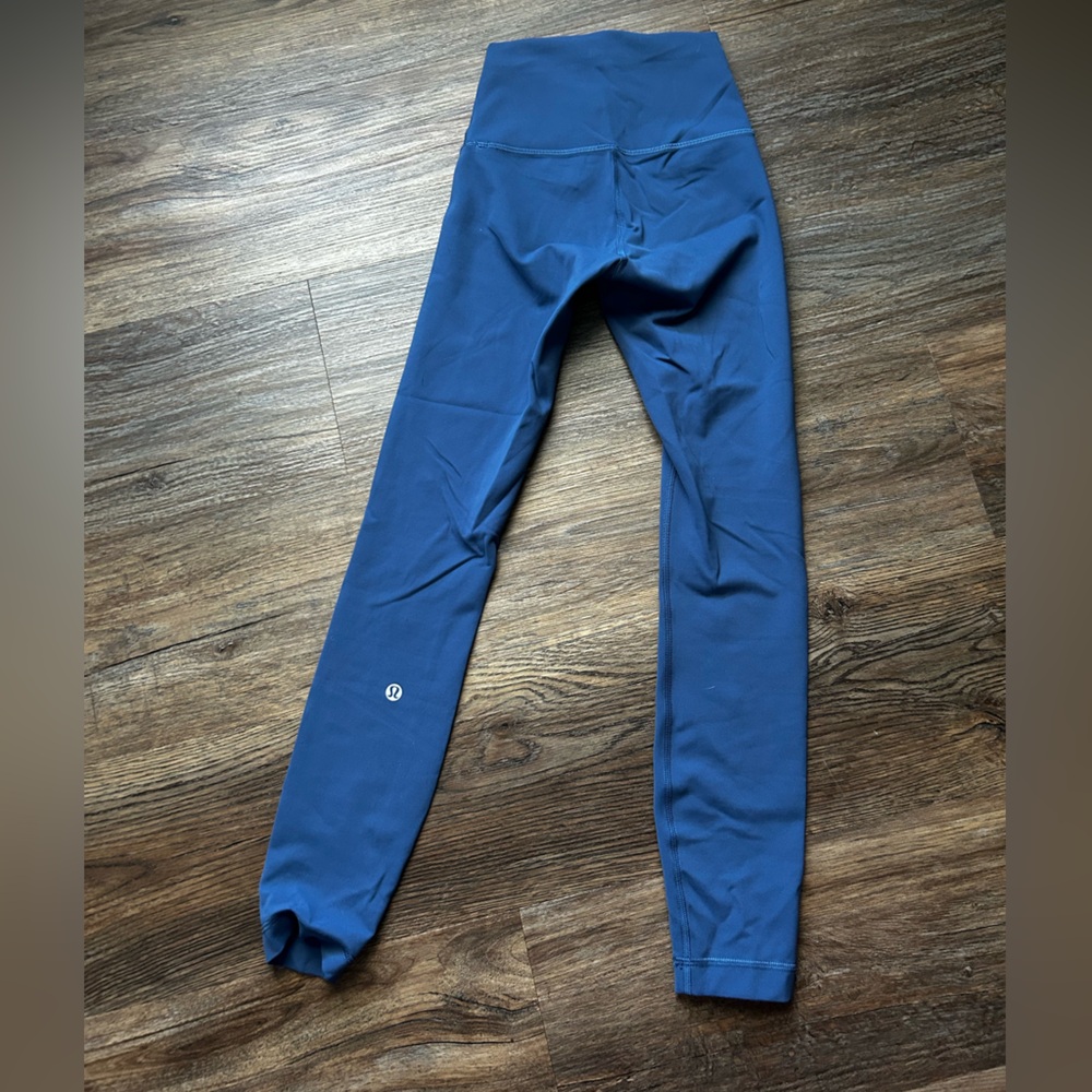 Lululemon Athletica Blue Leggings Full-Length Stretchy Design